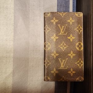 Authentic Louis Vuitton Checkbook/Wallet.